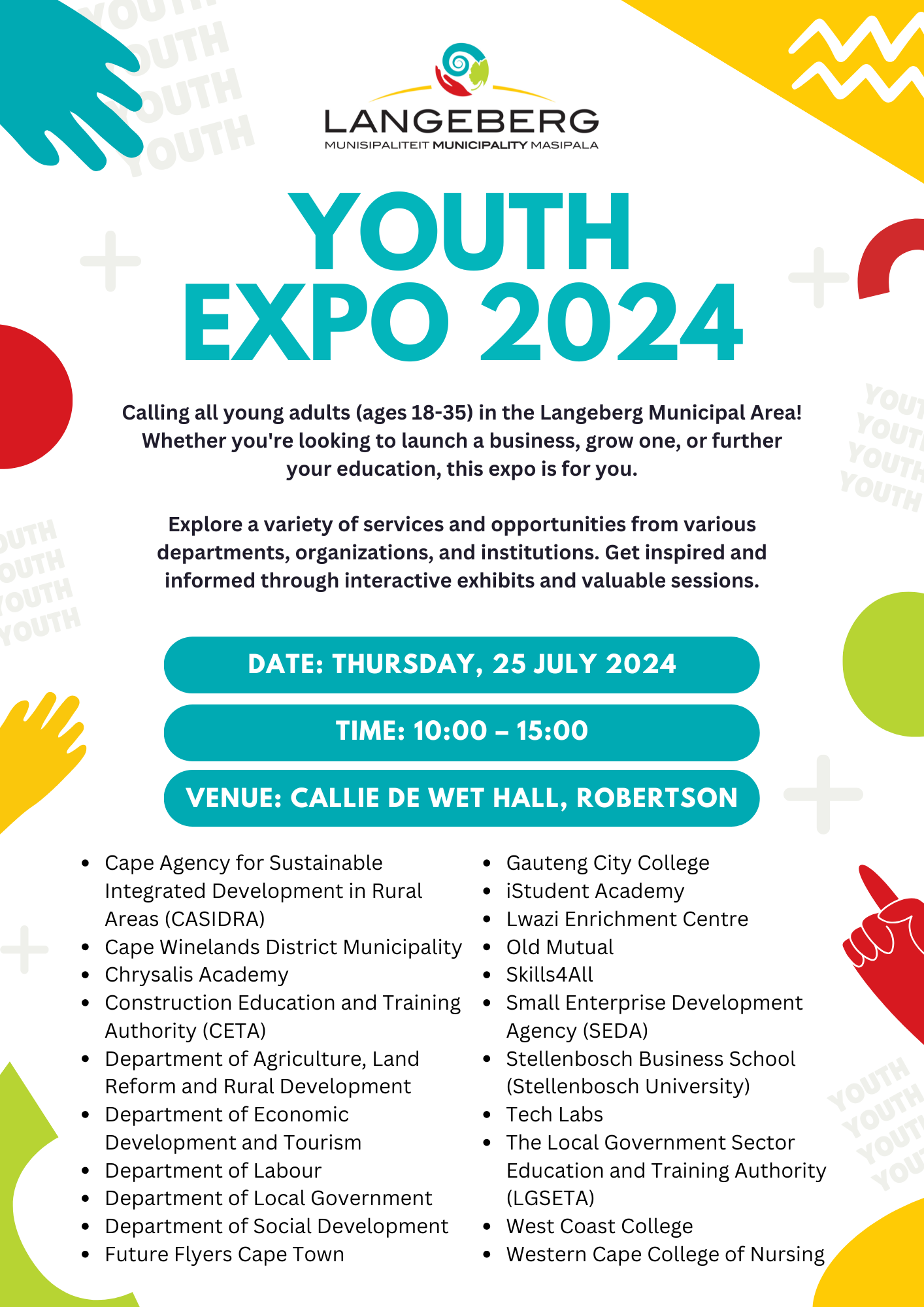 Langeberg Municipality Join Us At The Youth Expo And Make Your Dreams